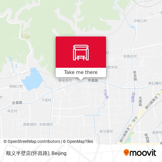 顺义半壁店(怀昌路) map