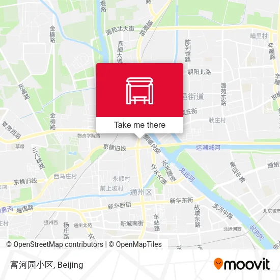 富河园小区 map