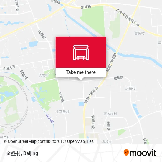 金盏村 map