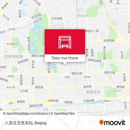 八里庄北里东站 map