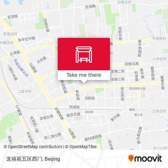 龙禧苑五区西门 map