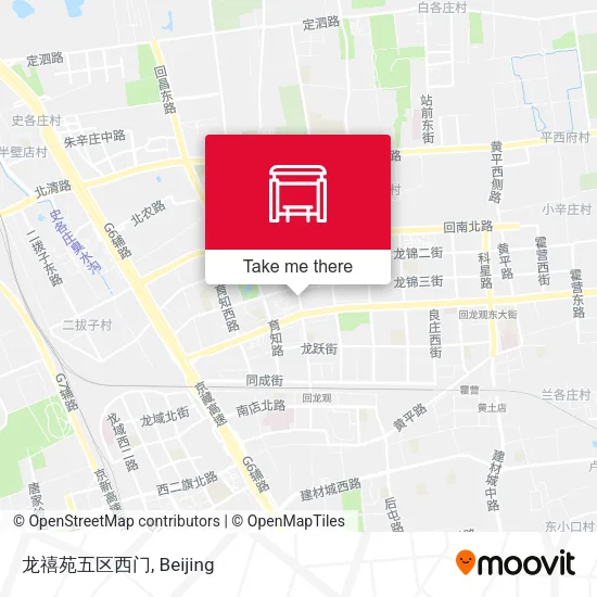 龙禧苑五区西门 map