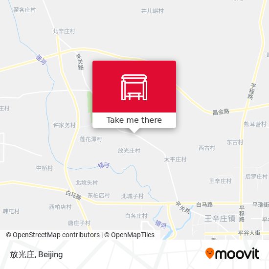 放光庄 map