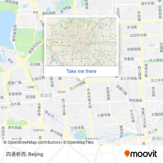 四通桥西 map