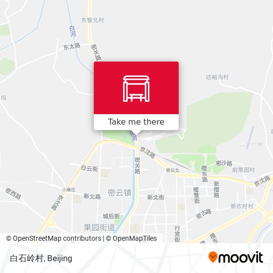 白石岭村 map