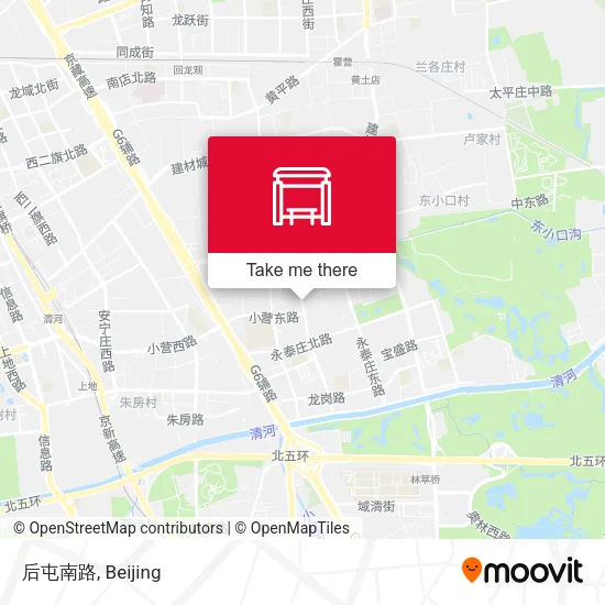 后屯南路 map