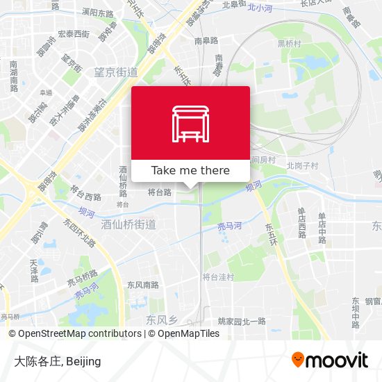 大陈各庄 map