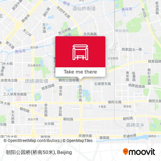 朝阳公园桥(桥南50米) map