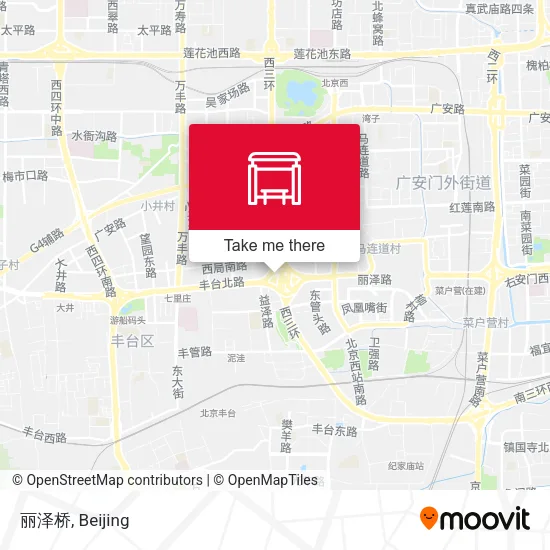 丽泽桥 map