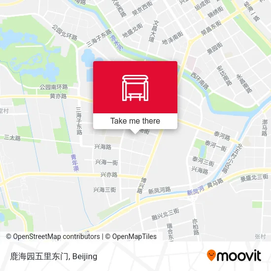 鹿海园五里东门 map