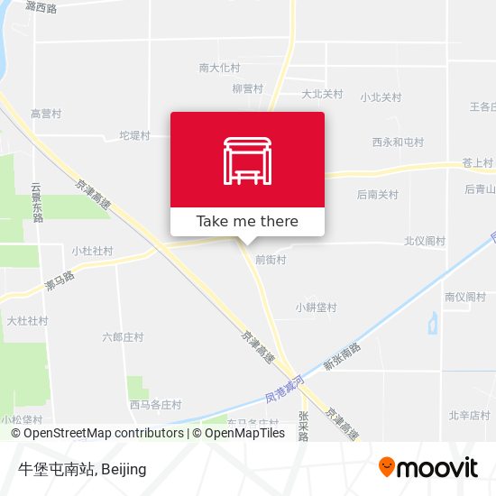 牛堡屯南站 map