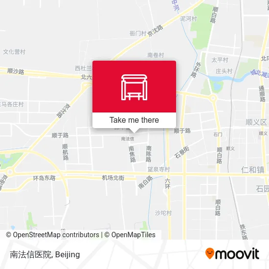 南法信医院 map