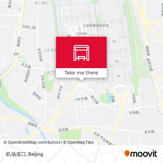 机场道口 map