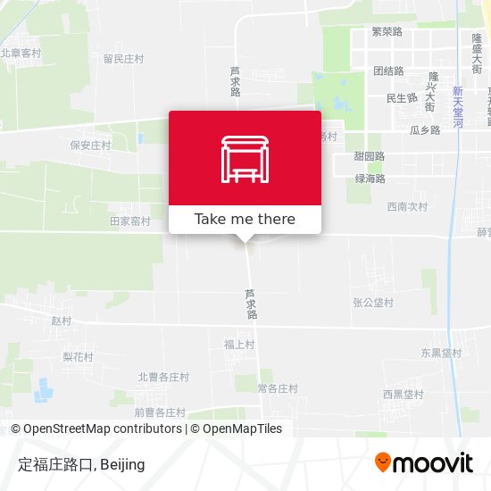 定福庄路口 map
