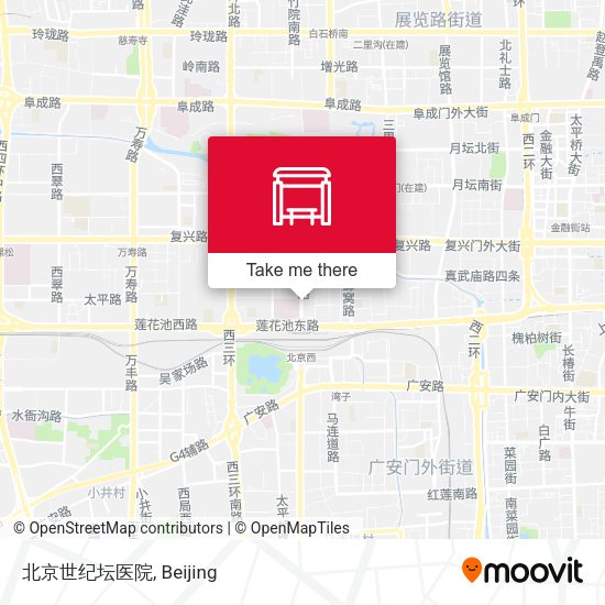 北京世纪坛医院 map