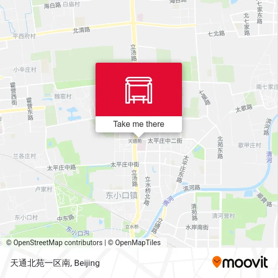 天通北苑一区南 map