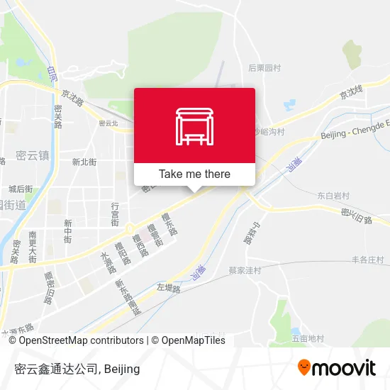 密云鑫通达公司 map