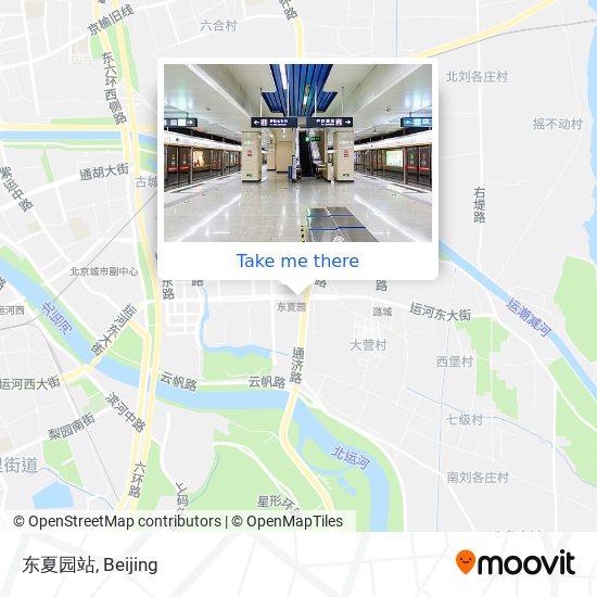 东夏园站 map