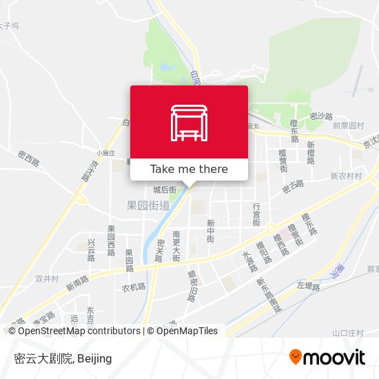 密云大剧院 map