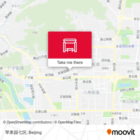 苹果园七区 map