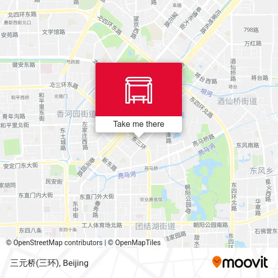 三元桥(三环) map