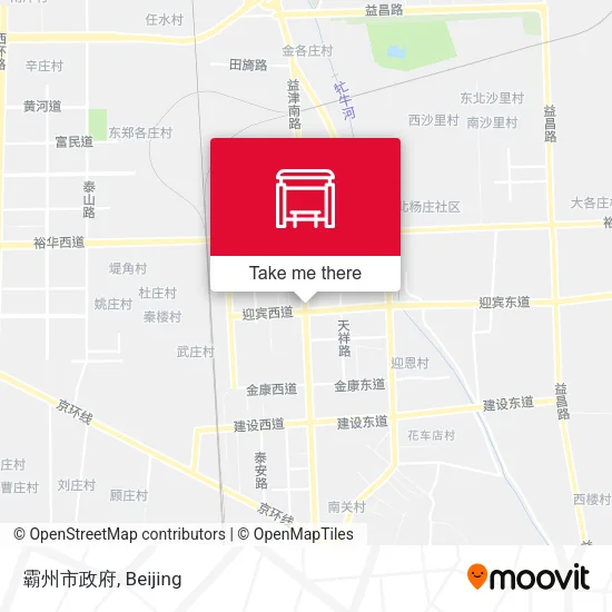 霸州市政府 map