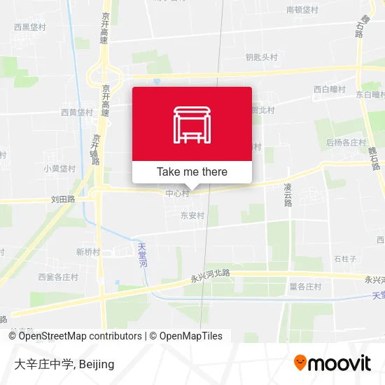 大辛庄中学 map