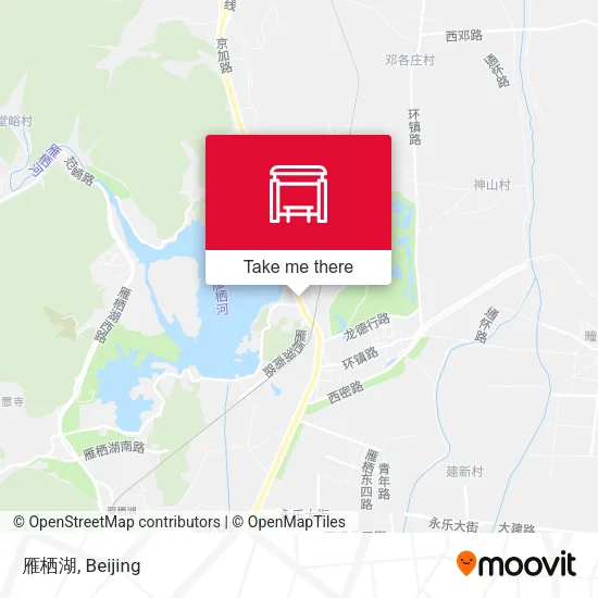 雁栖湖 map