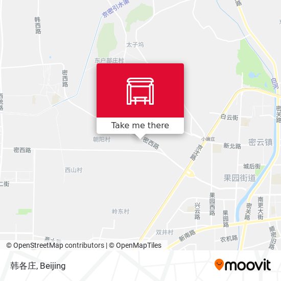 韩各庄 map