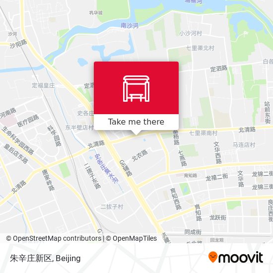 朱辛庄新区 map