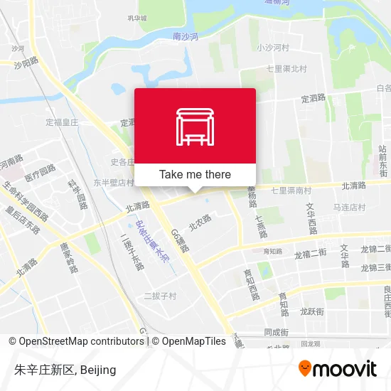 朱辛庄新区 map