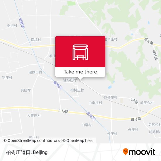 柏树庄道口 map