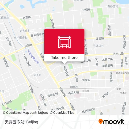 天露园东站 map