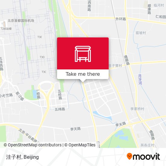 洼子村 map