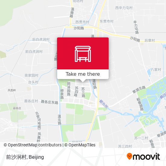 前沙涧村 map