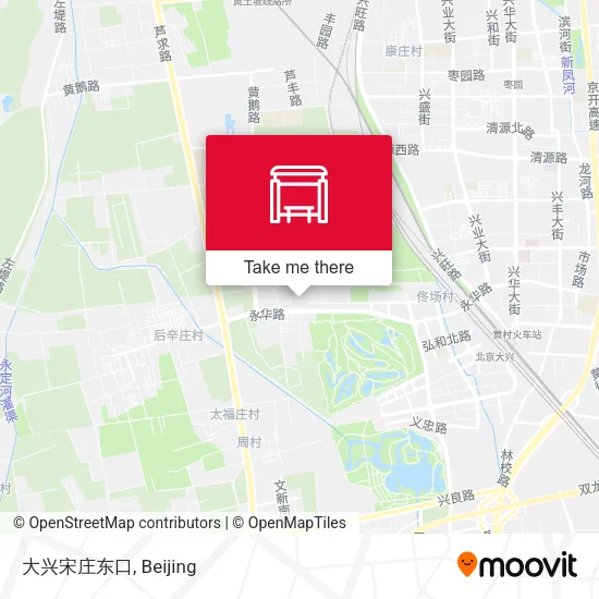 大兴宋庄东口 map