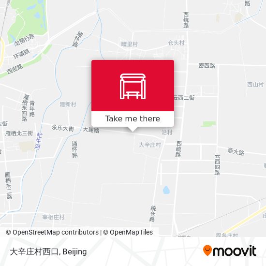 大辛庄村西口 map