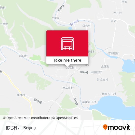 北宅村西 map