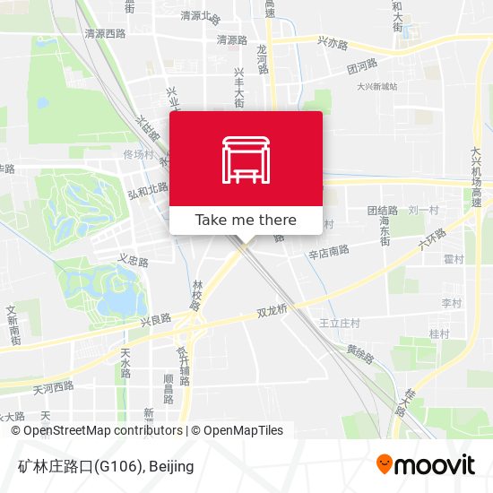矿林庄路口(G106) map