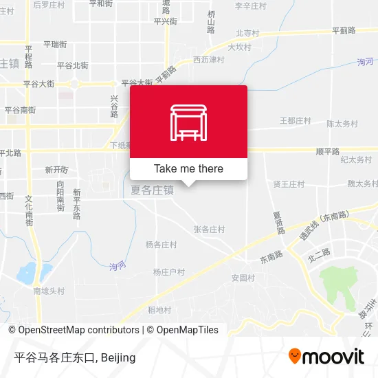 平谷马各庄东口 map