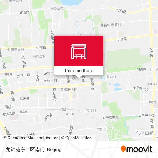 龙锦苑东二区南门 map