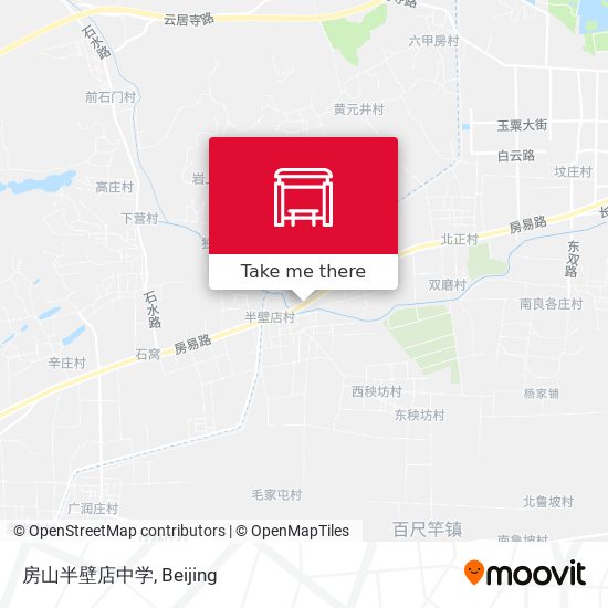 房山半壁店中学 map