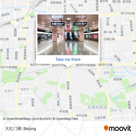 大红门桥 map