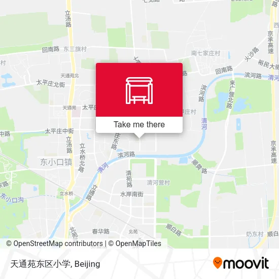 天通苑东区小学 map