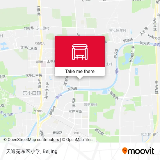 天通苑东区小学 map