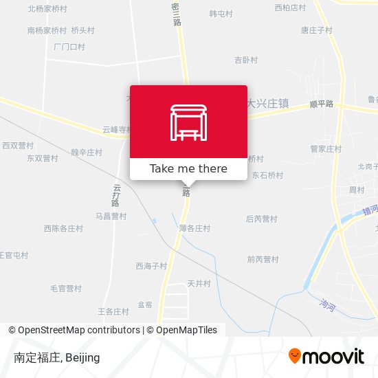南定福庄 map