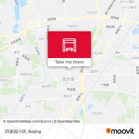 田家园小区 map