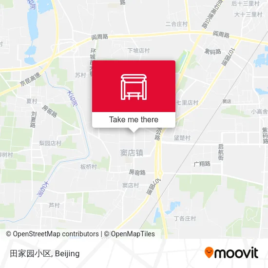田家园小区 map