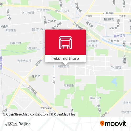 胡家垡 map
