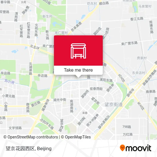 望京花园西区 map